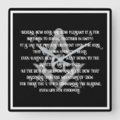 Freemason Vierkante Klok (Voorkant)