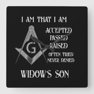 Freemason Vierkante Klok