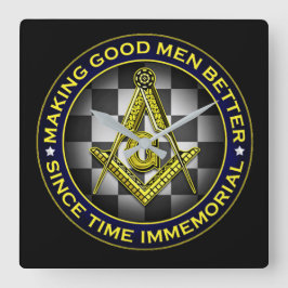 Freemason Vierkante Klok