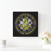 Freemason Vierkante Klok (Huis)