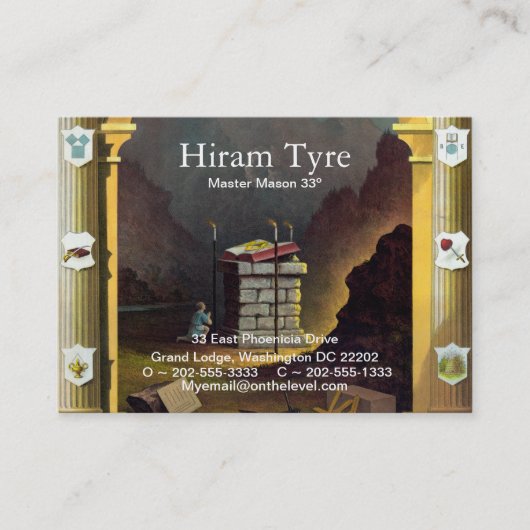 Freemason Visitekaartje (Voorkant)