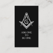 Freemason Visitekaartjes | Douane-Masonische Sjabl (Achterkant)
