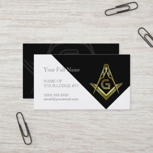 Freemason Visitekaartjes   Masonische Sjablonen