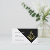 Freemason Visitekaartjes | Masonische Sjablonen (Staand voorkant)