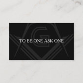 Freemason Visitekaartjes | Masonische Sjablonen (Achterkant)