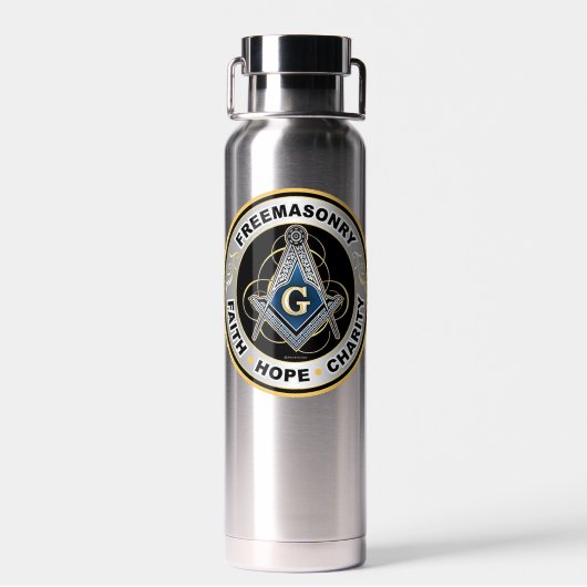 Freemason-waterfles Waterfles (Achterkant)