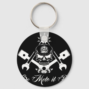 Freemason-Widows-Sons-Masonic-Hotrod-Logo-20160407 Sleutelhanger