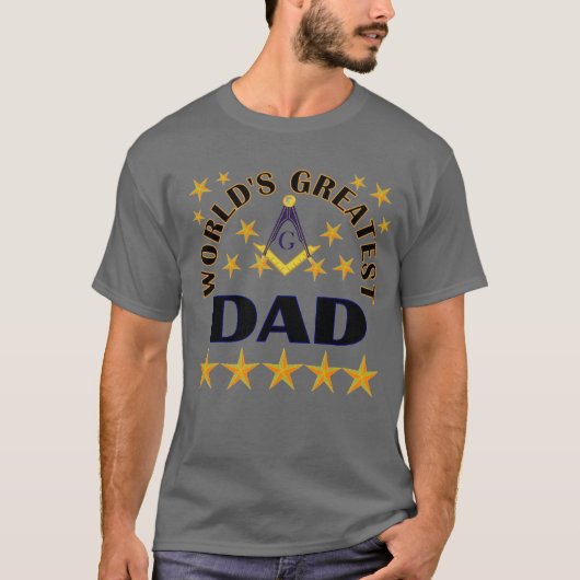 Freemason World Greatest Dad T-shirt (Voorkant)