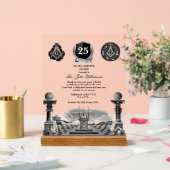 Freemason Years Services Award Acryl Bord (Huwelijk)
