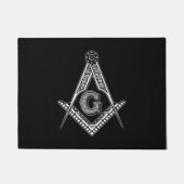 Freemason (zwart) deurmat (Voorkant)