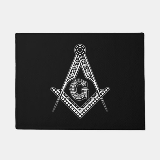 Freemason (zwart) deurmat (Voorkant)