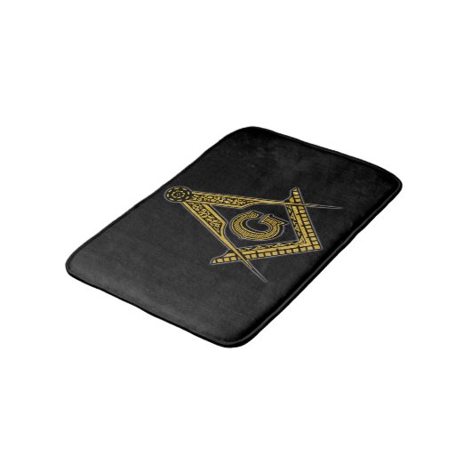 Freemason (zwart en goud) badmat (Gekanteld)