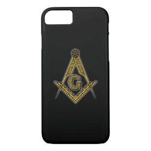 Freemason (zwart en goud) 	iPhone 8/7 hoesje