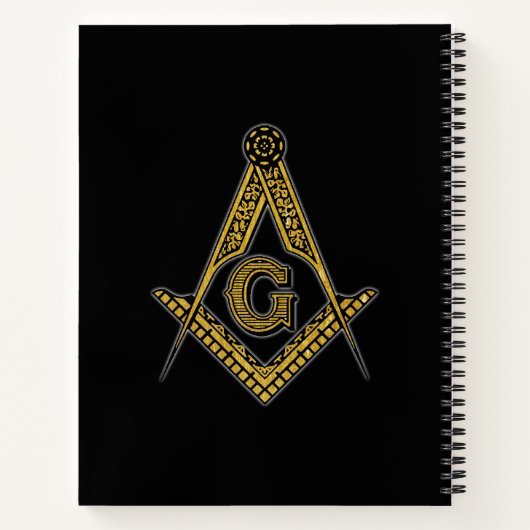 Freemason (Zwart & Goud) Notitieboek (Achterkant)