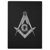Freemason (zwart) klembord (Achterkant)