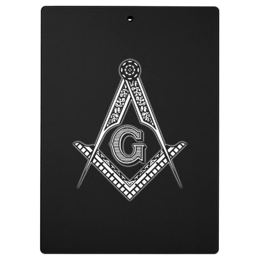 Freemason (zwart) klembord (Achterkant)