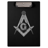 Freemason (zwart) klembord (Voorkant)