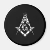 Freemason (zwart) magneet (Voorkant)