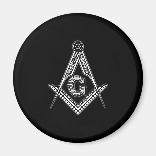 Freemason (zwart) magneet (Voorkant)