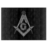 Freemason (zwart) snijplank (Voorkant)