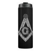Freemason (zwart) thermosbeker (Voorkant)