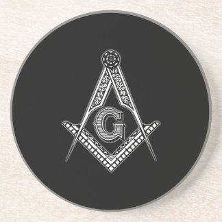 Freemason (zwart) zandsteen onderzetter