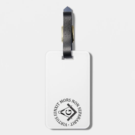 Freemasonerbord Bagagelabel (Achterkant verticaal)