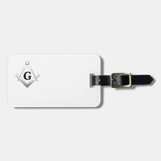 Freemasonerbord Bagagelabel (Voorkant horizontaal)