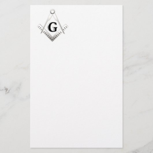 Freemasonerbord Briefpapier (Voorkant)