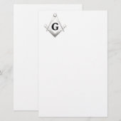 Freemasonerbord Briefpapier (Voorkant / Achterkant)
