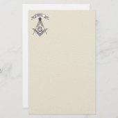 Freemasonerbord Briefpapier (Voorkant / Achterkant)
