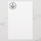 Freemasonerbord Briefpapier (Voorkant)