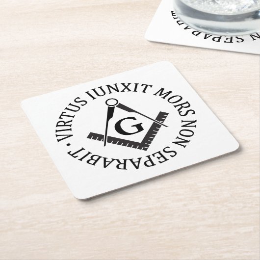 Freemasonerbord Kartonnen Onderzetters (Schuin)