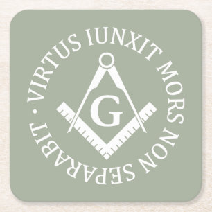 Freemasonerbord Kartonnen Onderzetters
