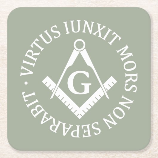 Freemasonerbord Kartonnen Onderzetters (Voorkant)