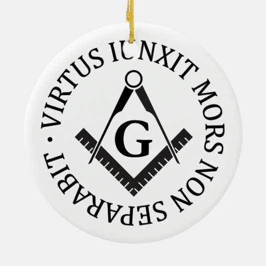 Freemasonerbord Keramisch Ornament (Achterkant)