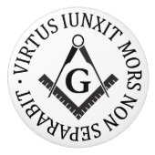 Freemasonerbord Keramische Knop (Voorkant)