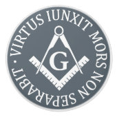 Freemasonerbord Keramische Knop (Voorkant)