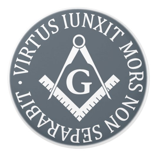 Freemasonerbord Keramische Knop (Voorkant)