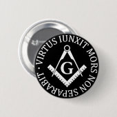 Freemasonerbord Ronde Button 5,7 Cm (Voorkant /achterkant)