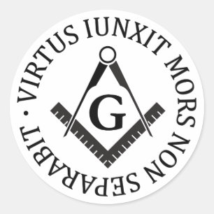 Freemasonerbord Ronde Sticker