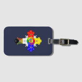Freemasonic Rosy Cross Bagagelabel (Voorkant (horizontaal))