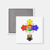 Freemasonic Rosy Cross Magneet (Voorkant / Achterkant)