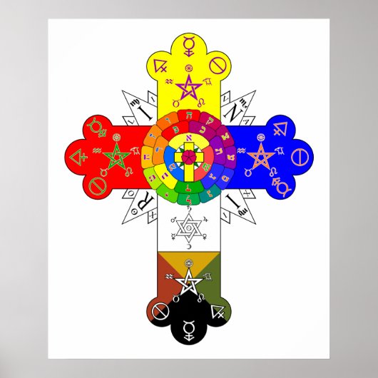 Freemasonic Rosy Cross Poster (Voorkant)