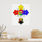 Freemasonic Rosy Cross Poster (Keuken)