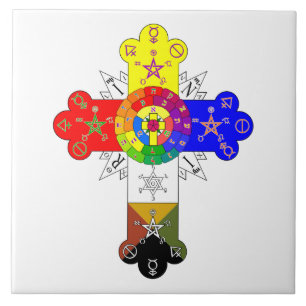 Freemasonic Rosy Cross Tegeltje
