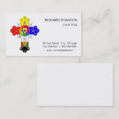 Freemasonic Rosy Cross Visitekaartje (Voorkant / Achterkant)