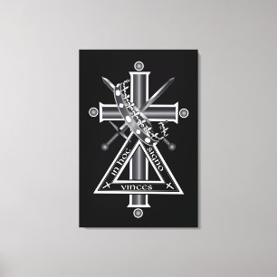 Freemasonkruis Canvas Afdruk