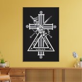 Freemasonkruis Canvas Afdruk (Insitu (Woonkamer))