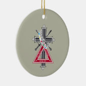 Freemasonkruis Keramisch Ornament (Rechts)